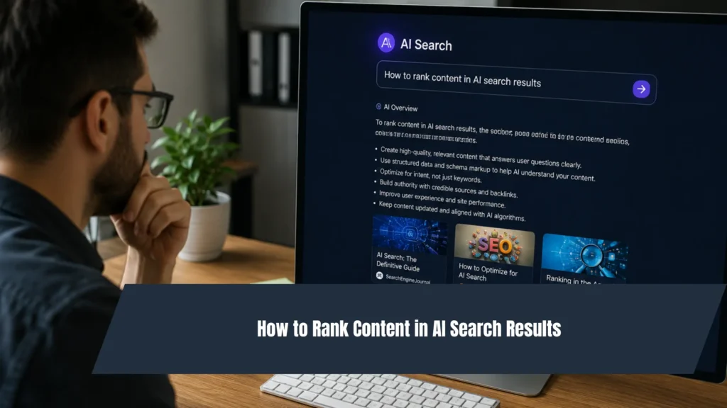 How to Rank Content in AI Search Results