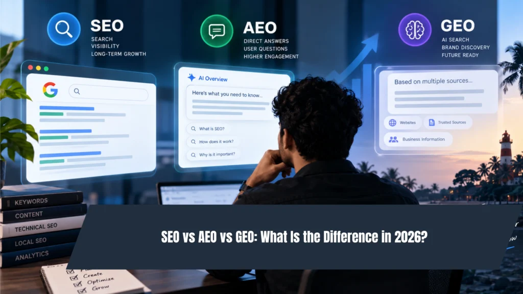 SEO vs AEO vs GEO: What Is the Difference in 2026?